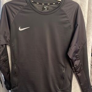 Nike dark gray Long Sleeve lined Athletic Top size small.  Great condition